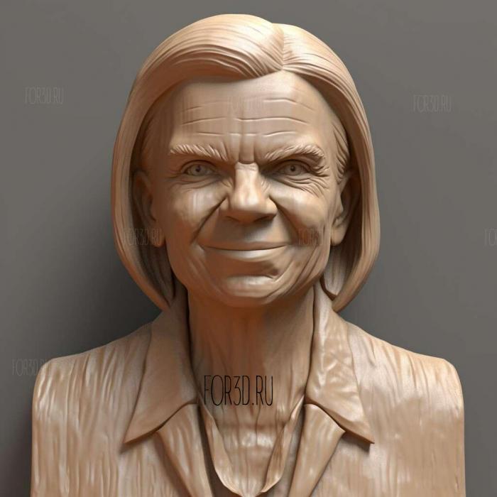 Virginia Rometty 3 stl model for CNC